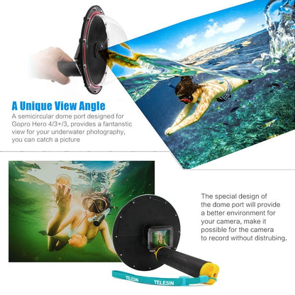 Dome GoPro Waterproof Lens with Handle and Clicker by HitMyNeed