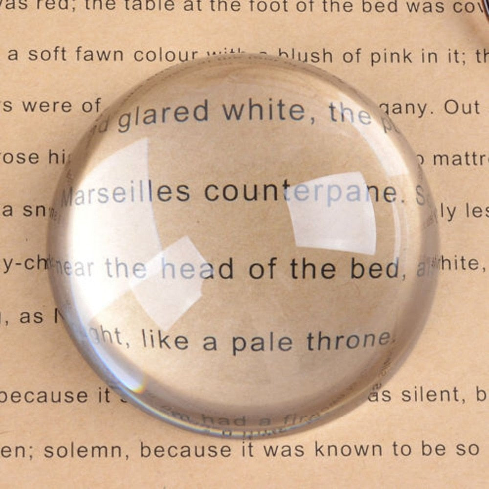 Dome Magnifying Glass Paperweight 3.1 Inch by HitMyNeed
