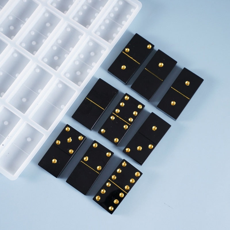 Domino Silicone Mold with 28 Slots for Casting by HitMyNeed