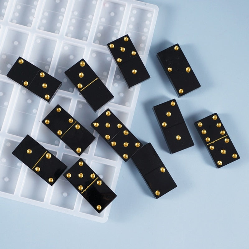 Domino Silicone Mold with 28 Slots for Casting by HitMyNeed