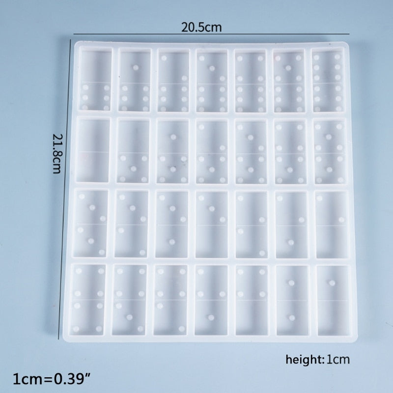 Domino Silicone Mold with 28 Slots for Casting by HitMyNeed