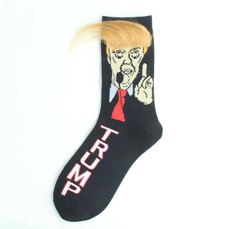 Donald Trump Spoof 3D Hair Crew Socks by HitMyNeed