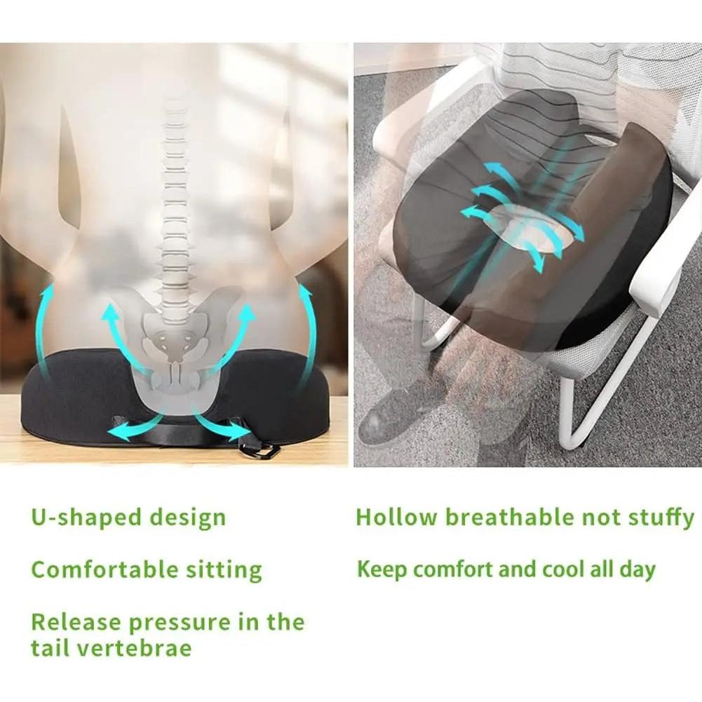 Donut Coccyx Seat Cushion for Tailbone & Postpartum Relief by HitMyNeed