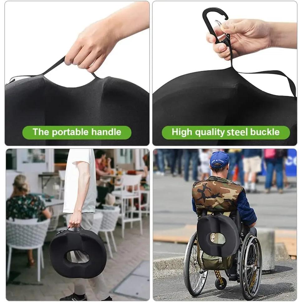 Donut Coccyx Seat Cushion for Tailbone & Postpartum Relief by HitMyNeed