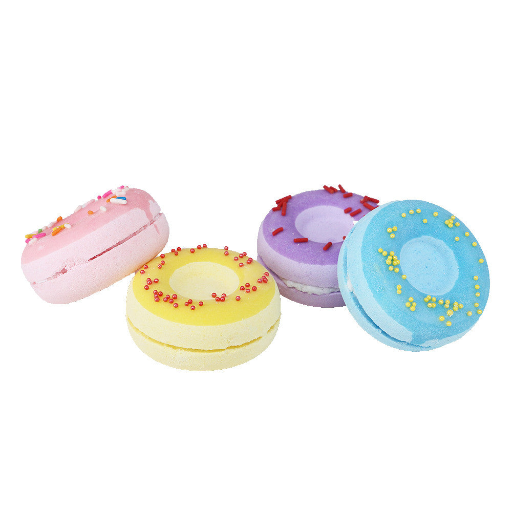 Donut Natural Sea Salt Bath Bombs Set of 4 by HitMyNeed