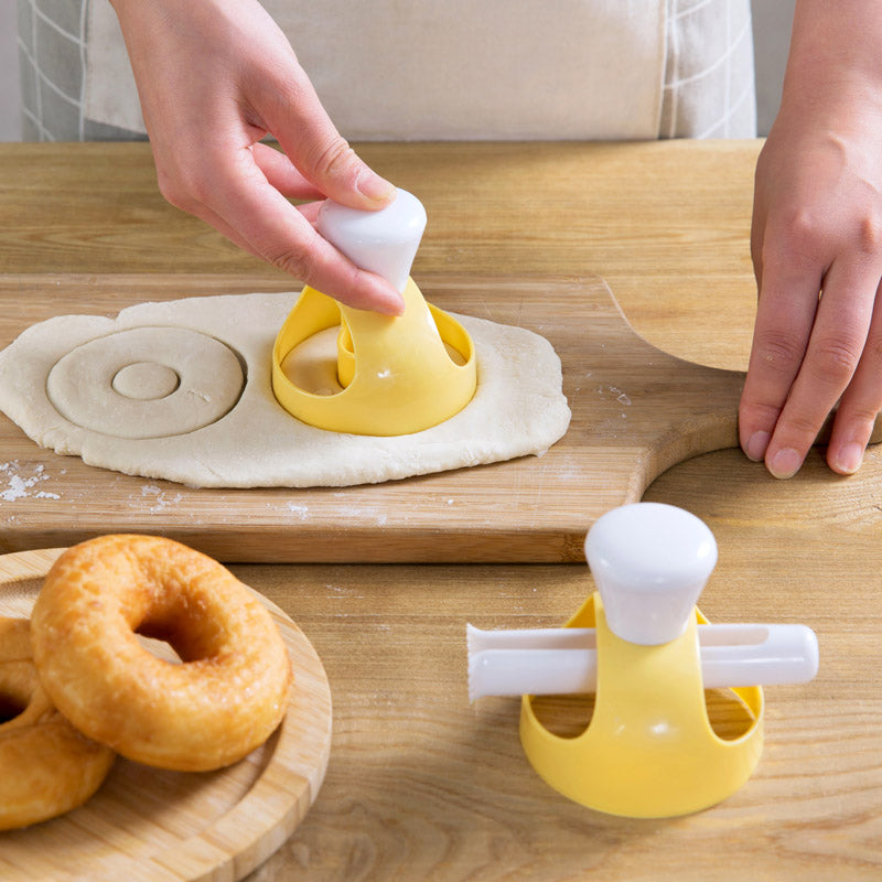 Donut Plastic Mold Maker Cutter with Dipping Tongs by HitMyNeed