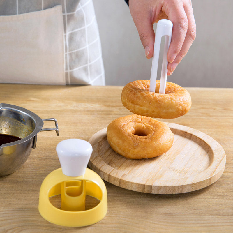 Donut Plastic Mold Maker Cutter with Dipping Tongs by HitMyNeed