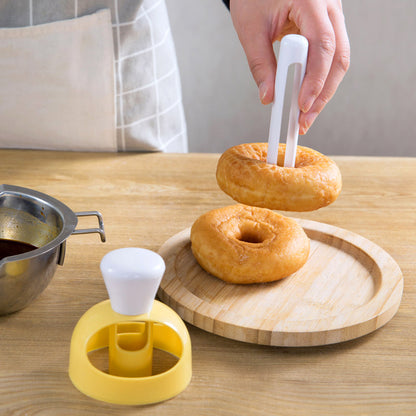 Donut Plastic Mold Maker Cutter with Dipping Tongs by HitMyNeed