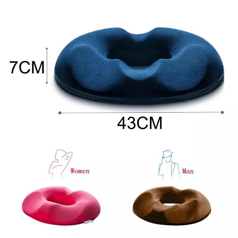 Donut Seat Cushion for Hemorrhoids & Tailbone Pain male-gray by HitMyNeed