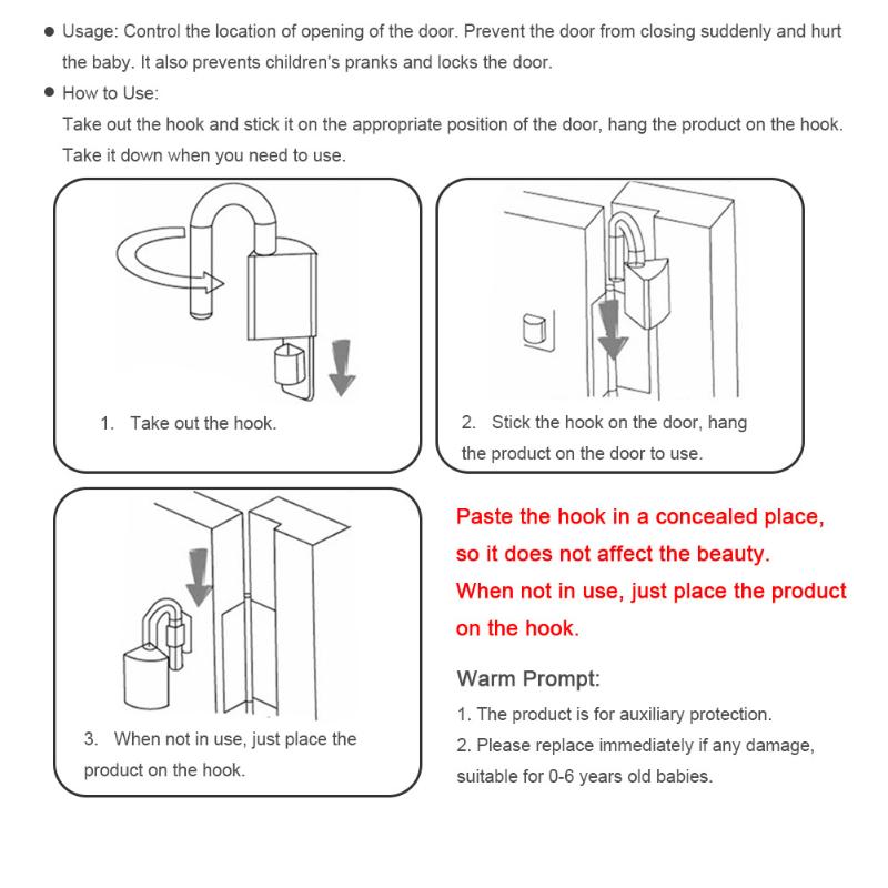 Door Finger Guard Stoppers (2-Pack) for Child Safety by HitMyNeed