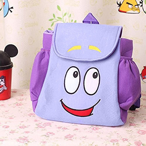 Dora Kids Backpack with Map - Cartoon School Bag by HitMyNeed