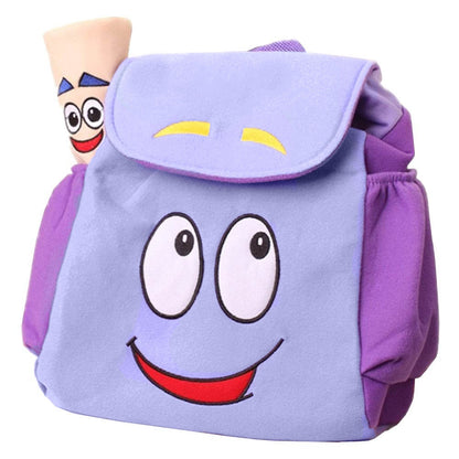 Dora Kids Backpack with Map - Cartoon School Bag by HitMyNeed