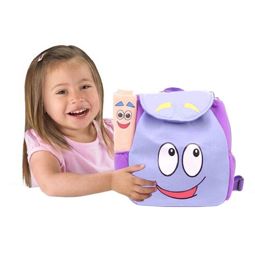 Dora Kids Backpack with Map - Cartoon School Bag by HitMyNeed