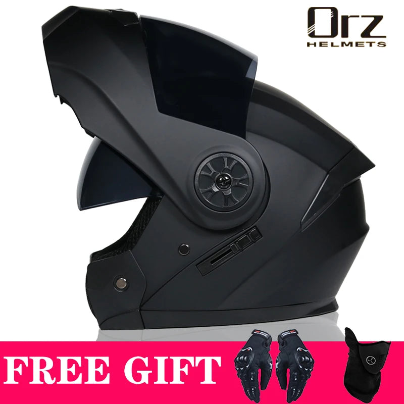 DOT Modular Flip-Up Motorcycle Helmet Dual Lens 5b s by HitMyNeed