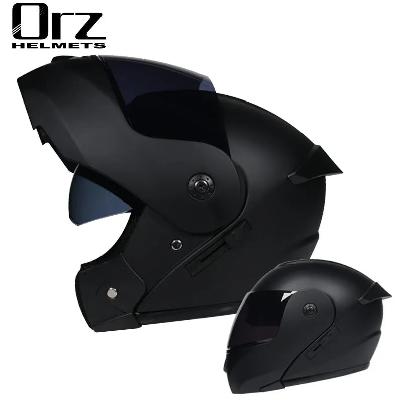 DOT Modular Flip-Up Motorcycle Helmet Dual Lens 7a s by HitMyNeed