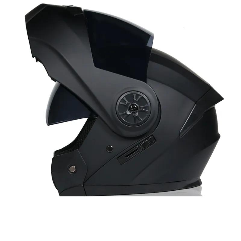 DOT Modular Flip-Up Motorcycle Helmet Dual Lens by HitMyNeed