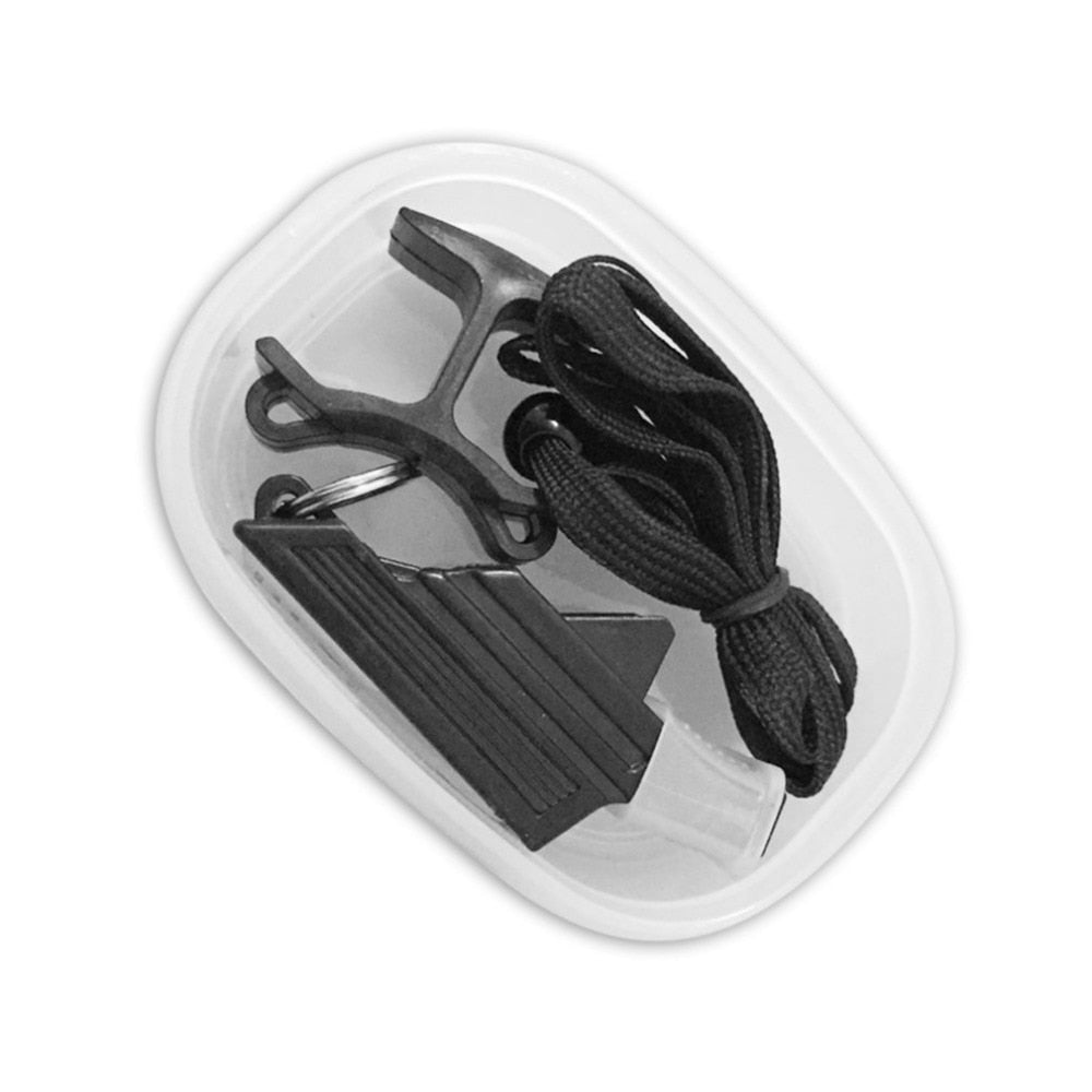 Double Chamber Referee Whistle with Lanyard & Case by HitMyNeed
