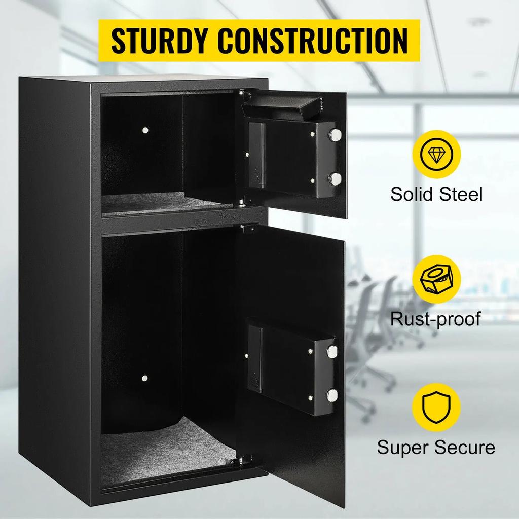 Double Door Steel Safe with Electronic Lock, 33" by HitMyNeed