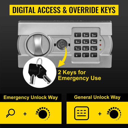 Double Door Steel Safe with Electronic Lock, 33" by HitMyNeed