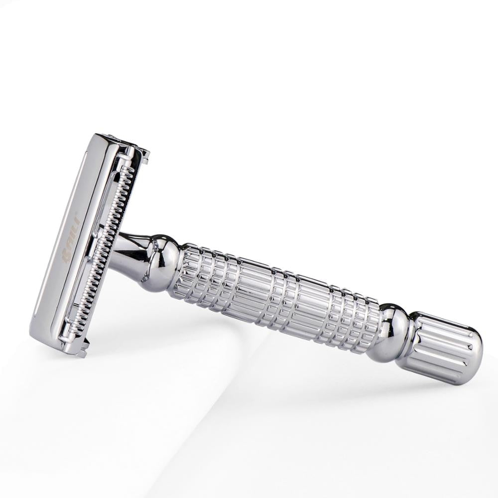 Double Edge Razor with Mirrored Travel Case by HitMyNeed