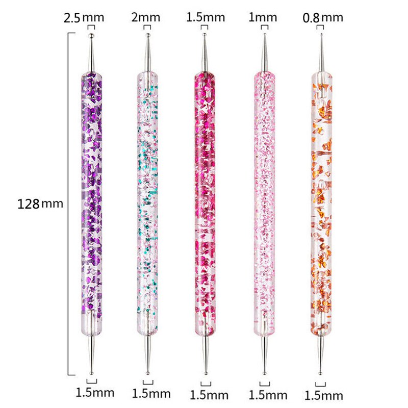Double End Nail Dotting Pen Set (5 Pieces) by HitMyNeed