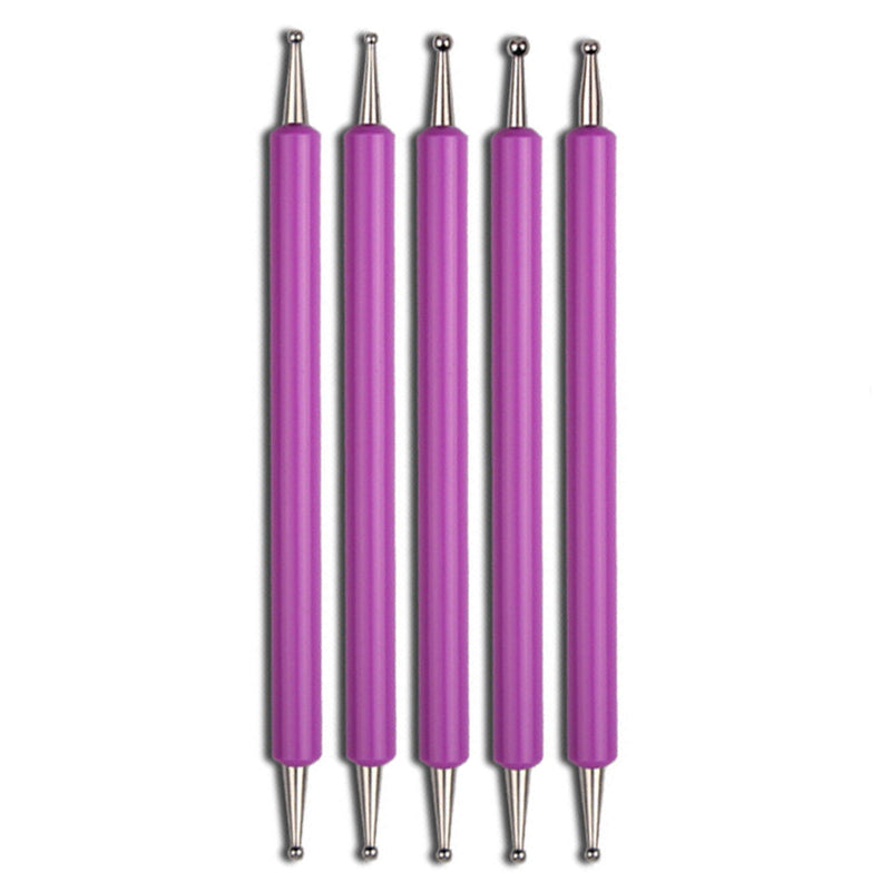 Double-Ended Nail Art Dotting Tool Set (5pcs) by HitMyNeed