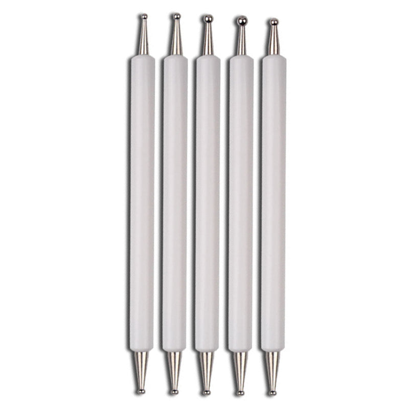Double-Ended Nail Art Dotting Tool Set (5pcs) by HitMyNeed