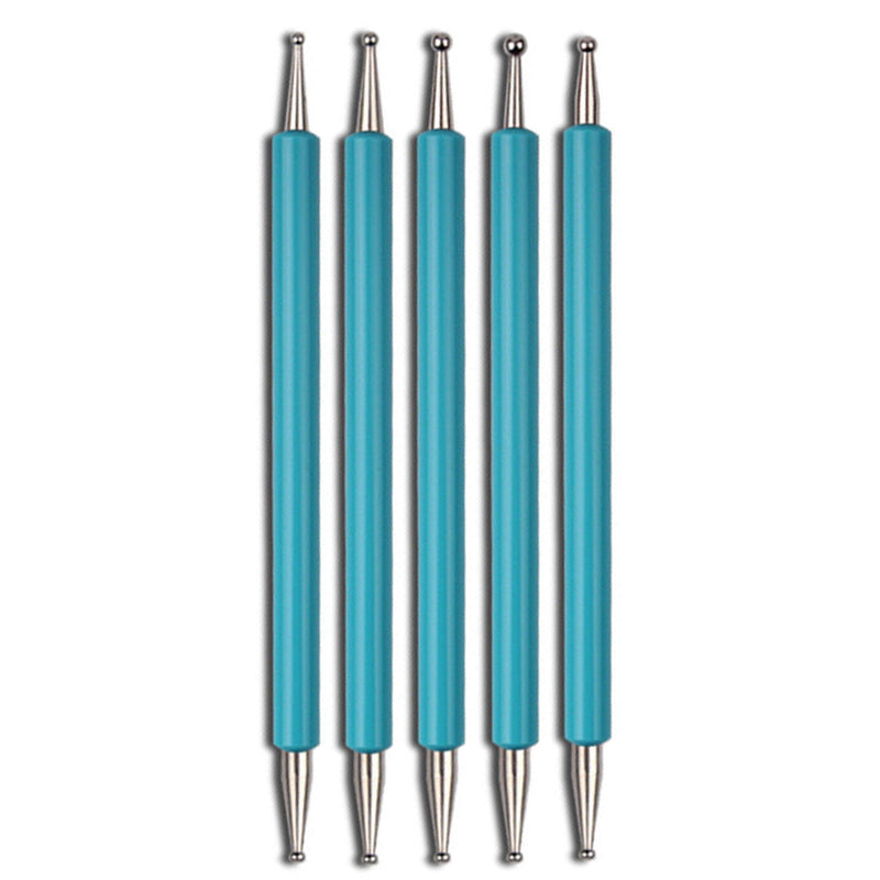 Double-Ended Nail Art Dotting Tool Set (5pcs) sky-blue by HitMyNeed
