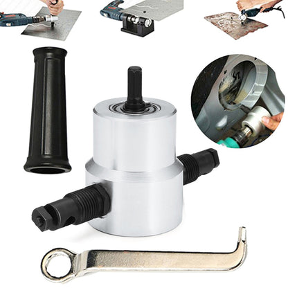 Double-Head Sheet Metal Cutter Drill Attachment by HitMyNeed