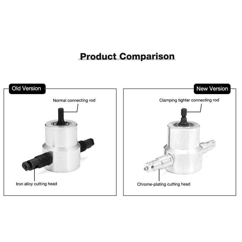 Double-Head Sheet Metal Cutter Drill Attachment by HitMyNeed