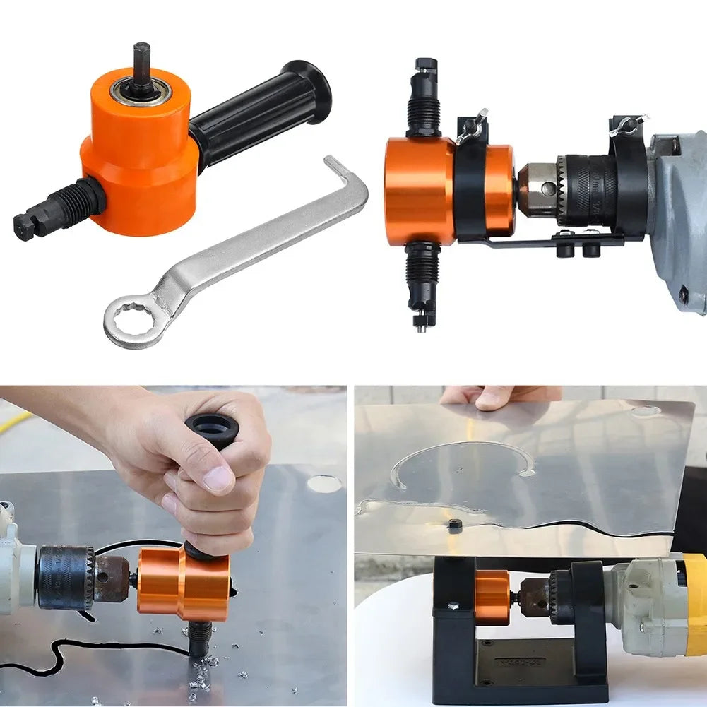 Double Head Sheet Metal Nibbler Drill Attachment by HitMyNeed