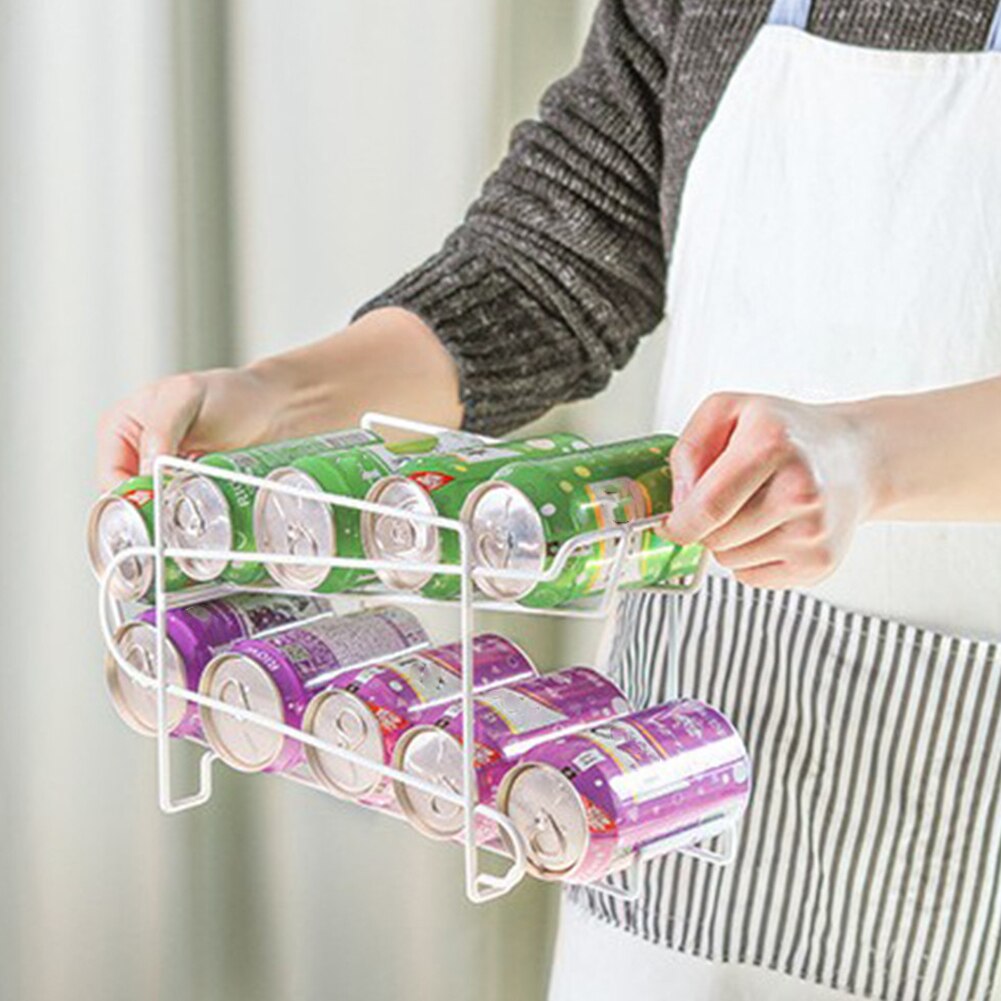 Double Layer Soda Can Dispenser Rack Organizer by HitMyNeed