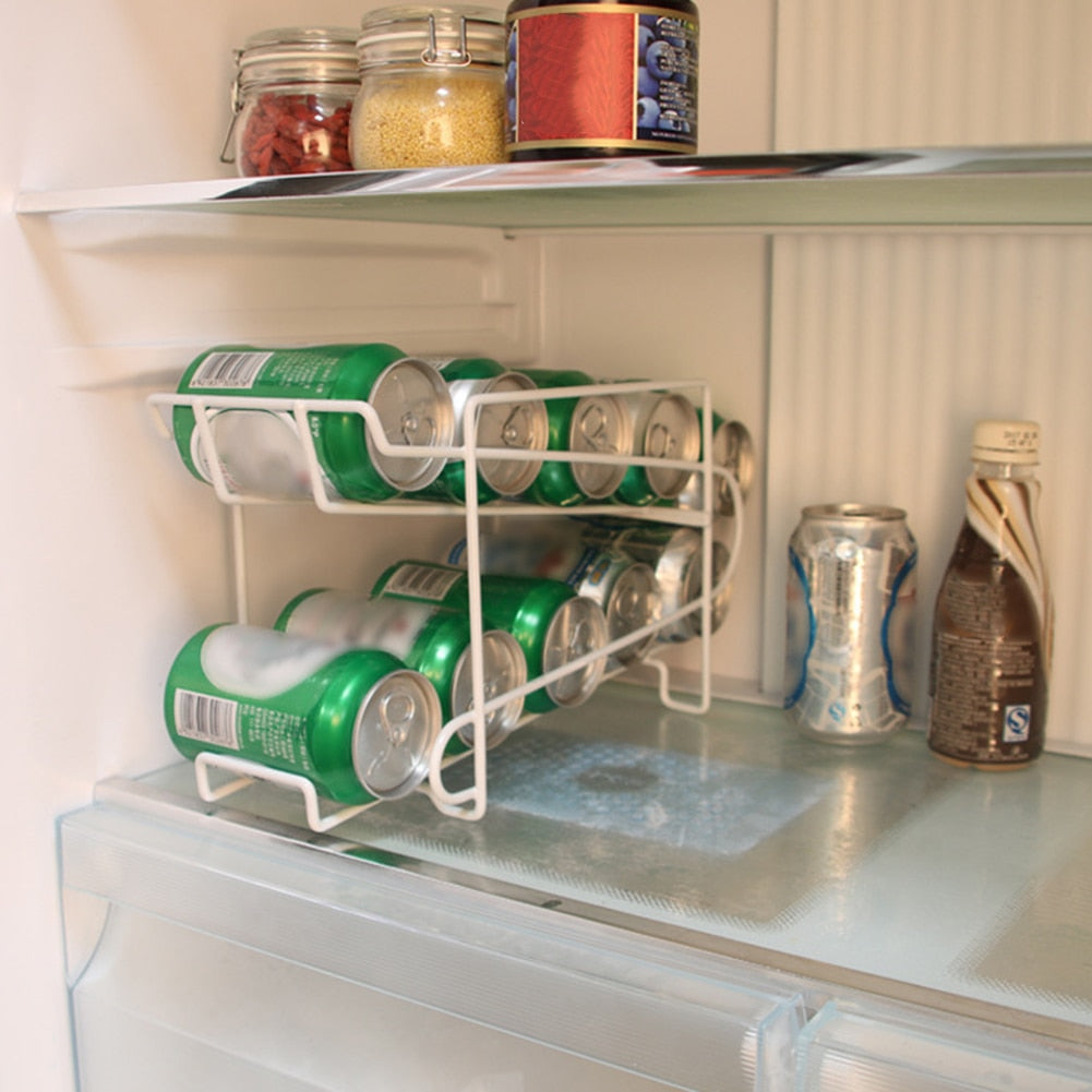 Double Layer Soda Can Dispenser Rack Organizer by HitMyNeed