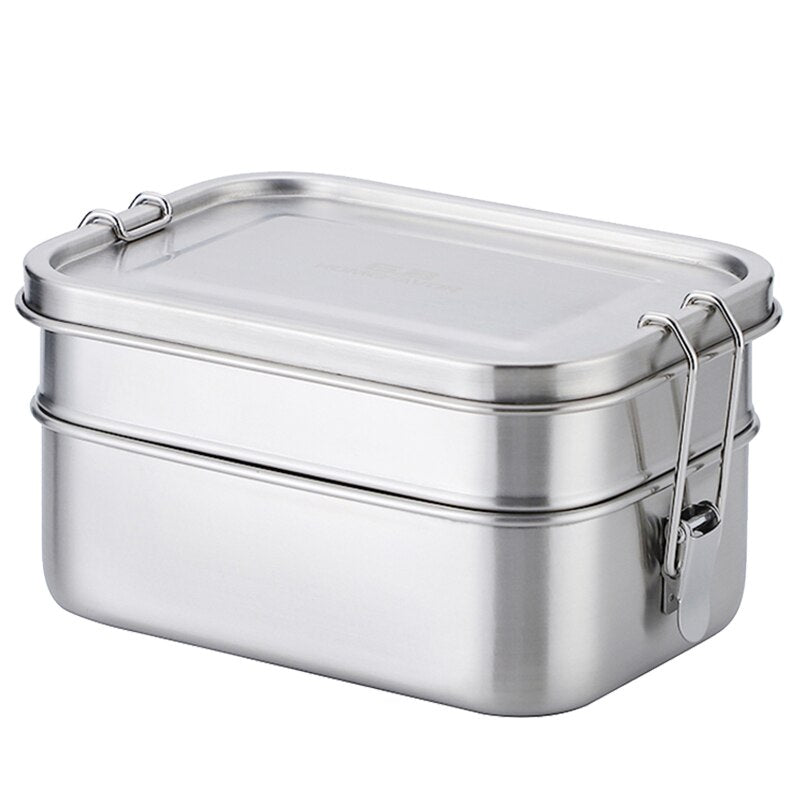 Double Layer Stainless Steel Bento Lunch Box 1400ml by HitMyNeed