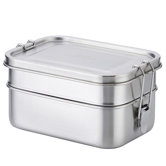 Double Layer Stainless Steel Bento Lunch Box 1400ml by HitMyNeed