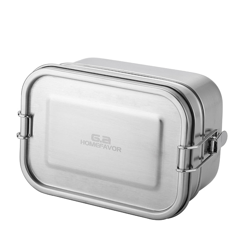 Double Layer Stainless Steel Bento Lunch Box 1400ml by HitMyNeed