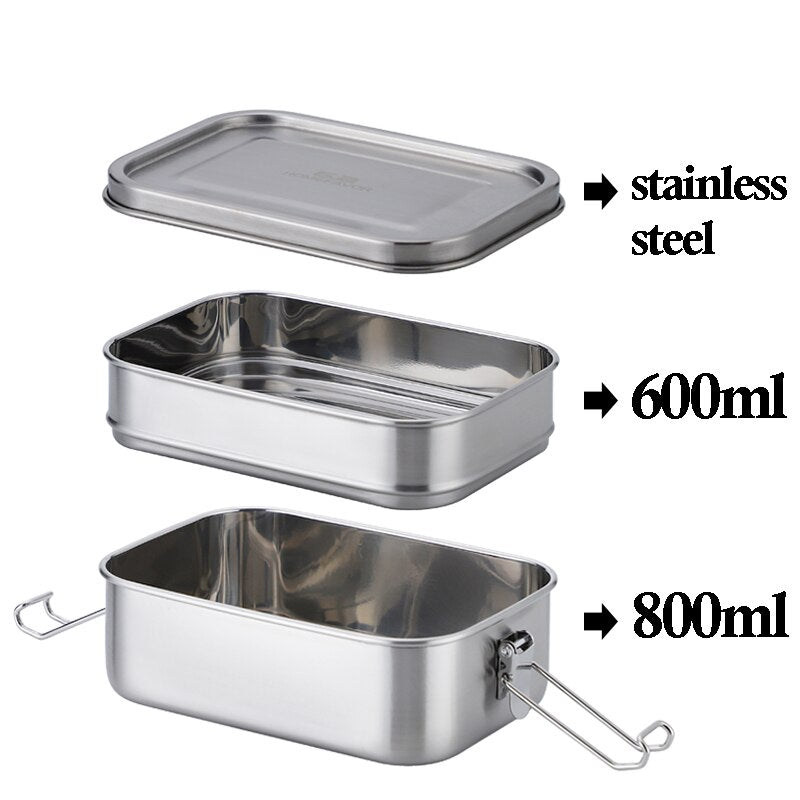 Double Layer Stainless Steel Bento Lunch Box 1400ml by HitMyNeed