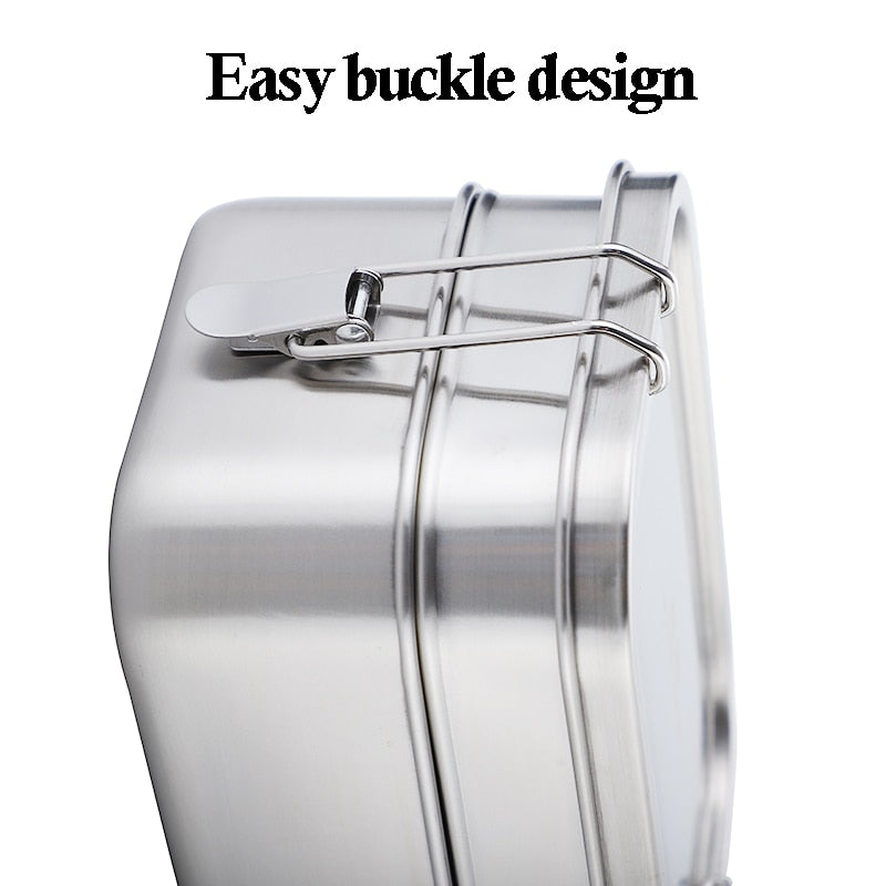 Double Layer Stainless Steel Bento Lunch Box 1400ml by HitMyNeed