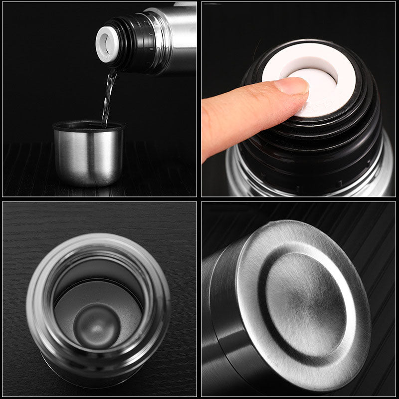 Double Layer Stainless Steel Vacuum Flask Bottle by HitMyNeed