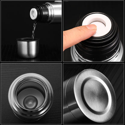 Double Layer Stainless Steel Vacuum Flask Bottle by HitMyNeed