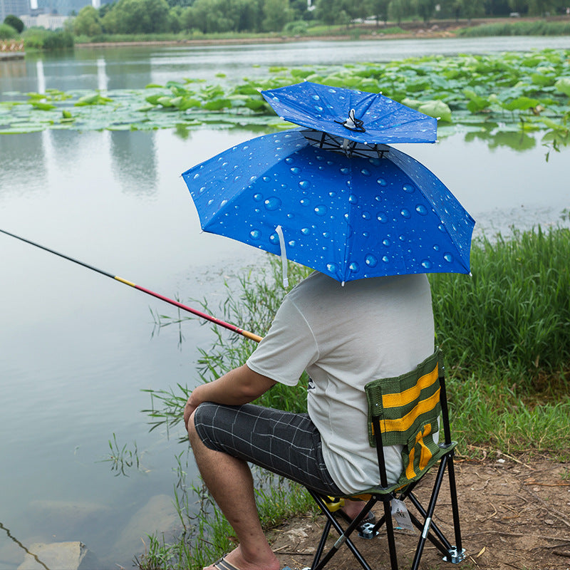 Double Layer UV Resistant Fishing Umbrella Hat by HitMyNeed
