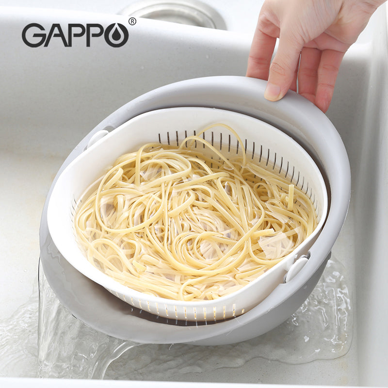 Double Layer Vegetable Drain and Wash Basket by HitMyNeed