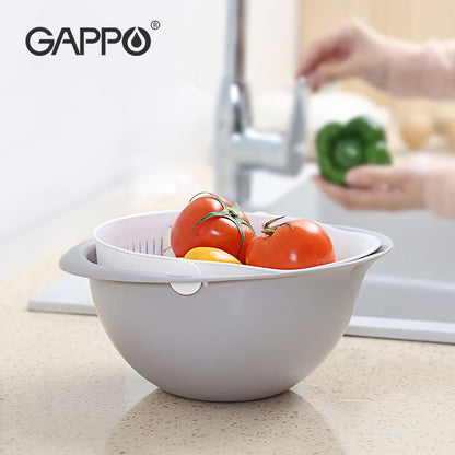 Double Layer Vegetable Drain and Wash Basket by HitMyNeed