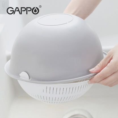 Double Layer Vegetable Drain and Wash Basket by HitMyNeed