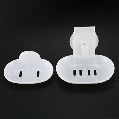 Double Layer Wall-Mounted Plastic Soap Rack by HitMyNeed