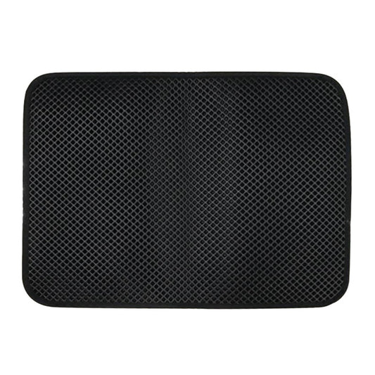 Double Layer Waterproof Cat Litter Mat black 46x60cm-foldable by HitMyNeed