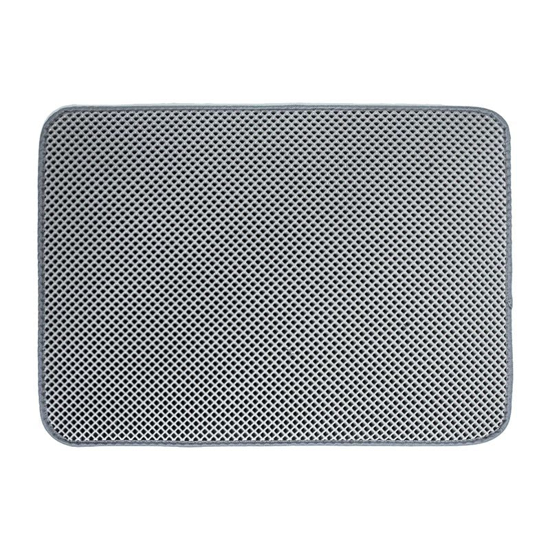 Double Layer Waterproof Cat Litter Mat grey 45x30cm by HitMyNeed