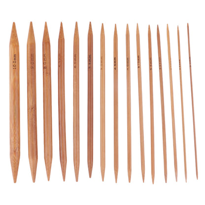 Double Pointed Bamboo Knitting Needle Set (75pcs) by HitMyNeed