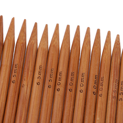 Double Pointed Bamboo Knitting Needle Set (75pcs) by HitMyNeed