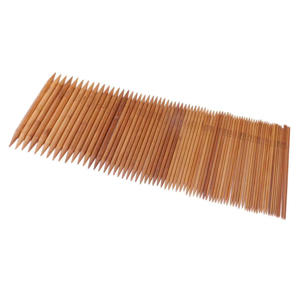 Double Pointed Bamboo Knitting Needle Set (75pcs) by HitMyNeed